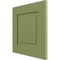 Ekena Millwork 12"W x 12"H True Fit PVC Raised Panel Shutters Sample, Moss Green SAMPLE-TFPRPMG - alternate 2